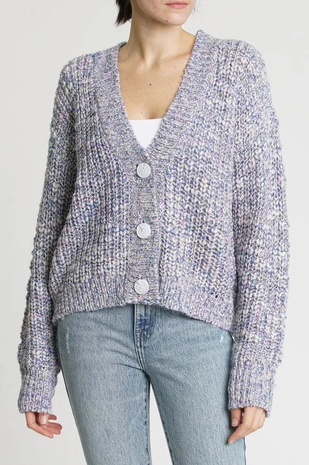 Pistola Denim Lori VNeck Cardigan 8211 Confetti Women Sweaters