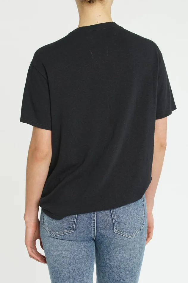 Pistola Denim Palmer Hemp Box Tee 8211 Black Stone Women Tops