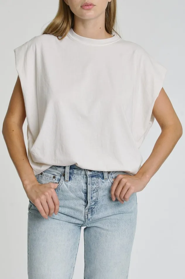 Pistola Denim Trina Muscle Tee 8211 White Women Tops