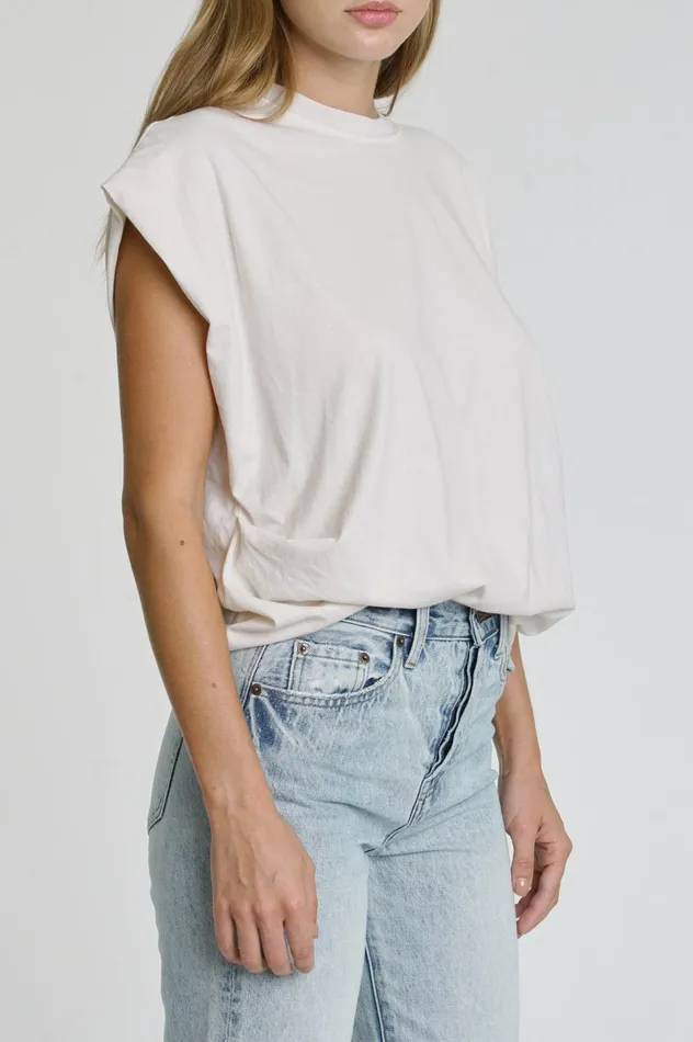 Pistola Denim Trina Muscle Tee 8211 White Women Tops