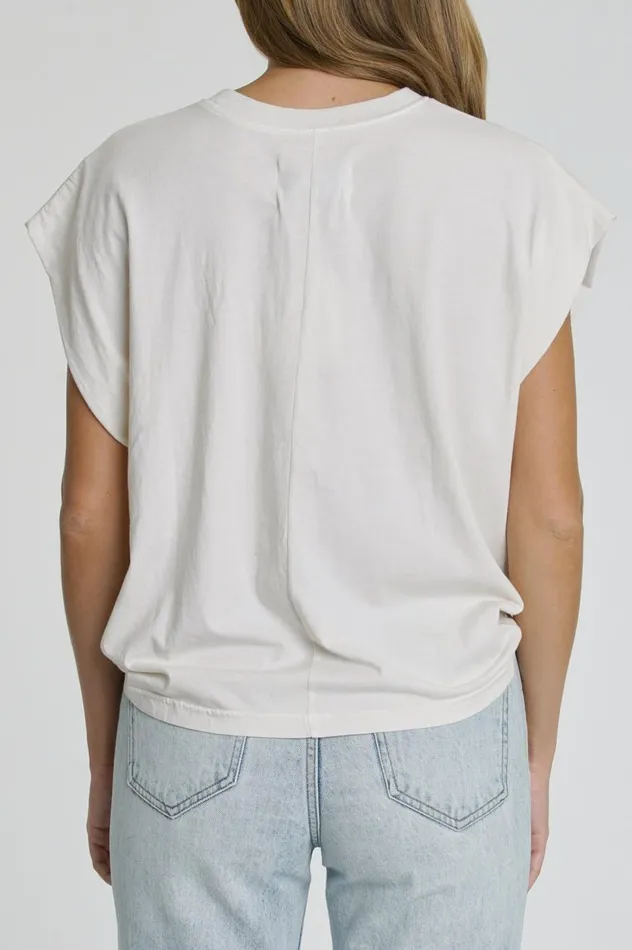 Pistola Denim Trina Muscle Tee 8211 White Women Tops