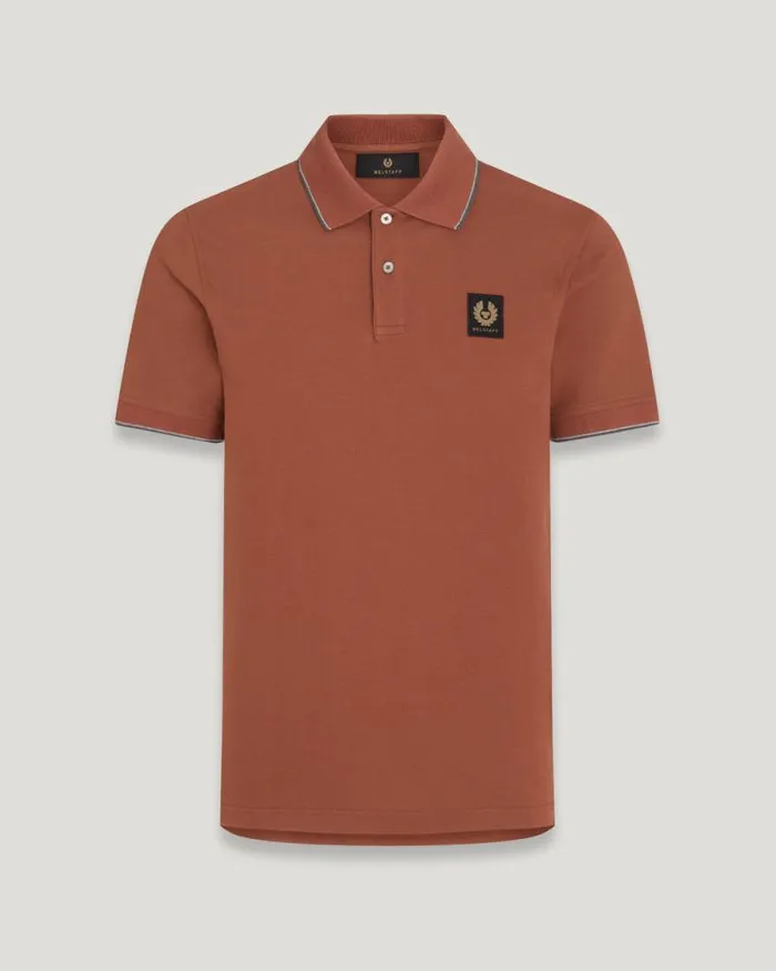 Polo Shirts Men Belstaff Double Tipped Polo Deep Copper