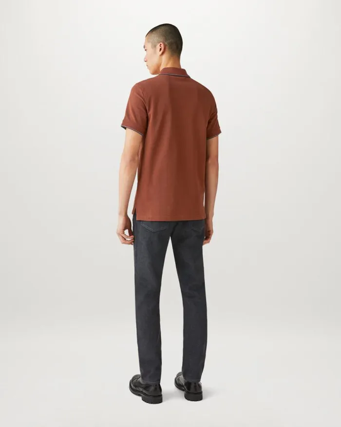 Polo Shirts Men Belstaff Double Tipped Polo Deep Copper