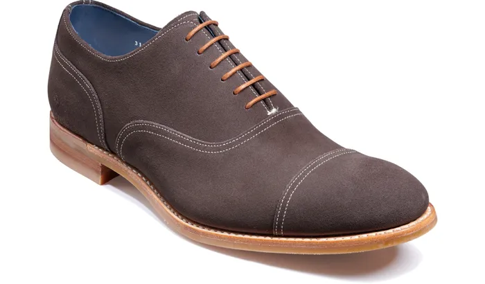 Pullman 8211 Anthracite Suede Men Barker Shoes Mens Oxfords
