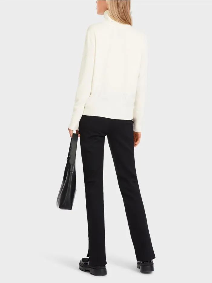 Pullover and Sweatshirts Damen Marc Cain Rollkragenpulli 034Rethink Together034 Offwhite