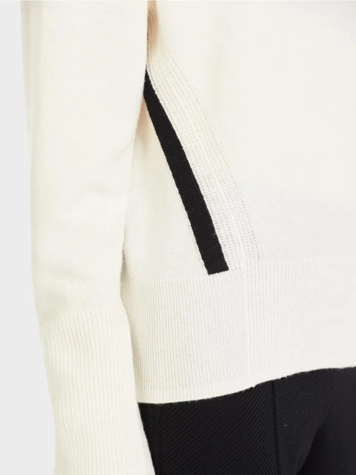 Pullover and Sweatshirts Damen Marc Cain Rollkragenpulli 034Rethink Together034 Offwhite