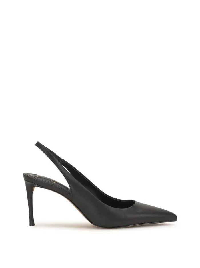 Pumps Shoes Jessica Simpson Souli Sling Back Heel In Black Leather