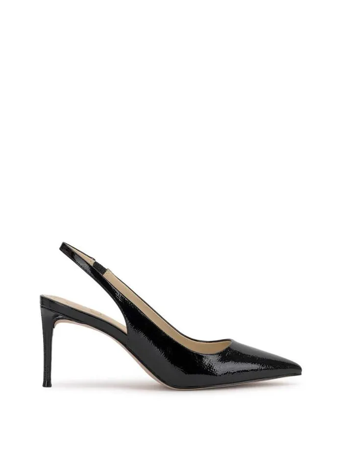 Pumps Shoes Jessica Simpson Souli Sling Back Heel In Black Patent