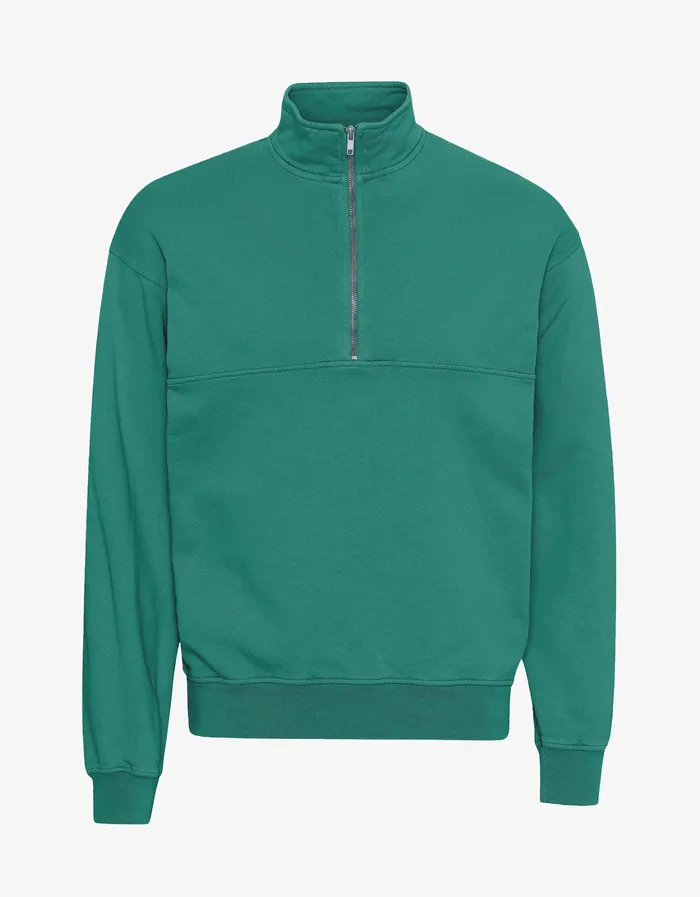Quarter Zips Colorfulstandard Women Organic Quarter Zip 8211 Pine Green