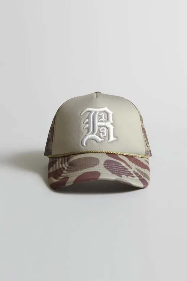R13 Accessories Men R13 TRUCKER HAT 8211 CAMOUFLAGE