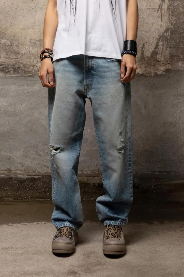 R13 Boyfriend Women BOYFRIEND JEAN 8211 EASTON BLUE