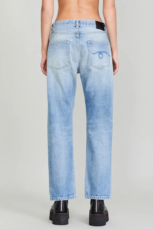 R13 Boyfriend Women BOYFRIEND JEAN 8211 EASTON BLUE