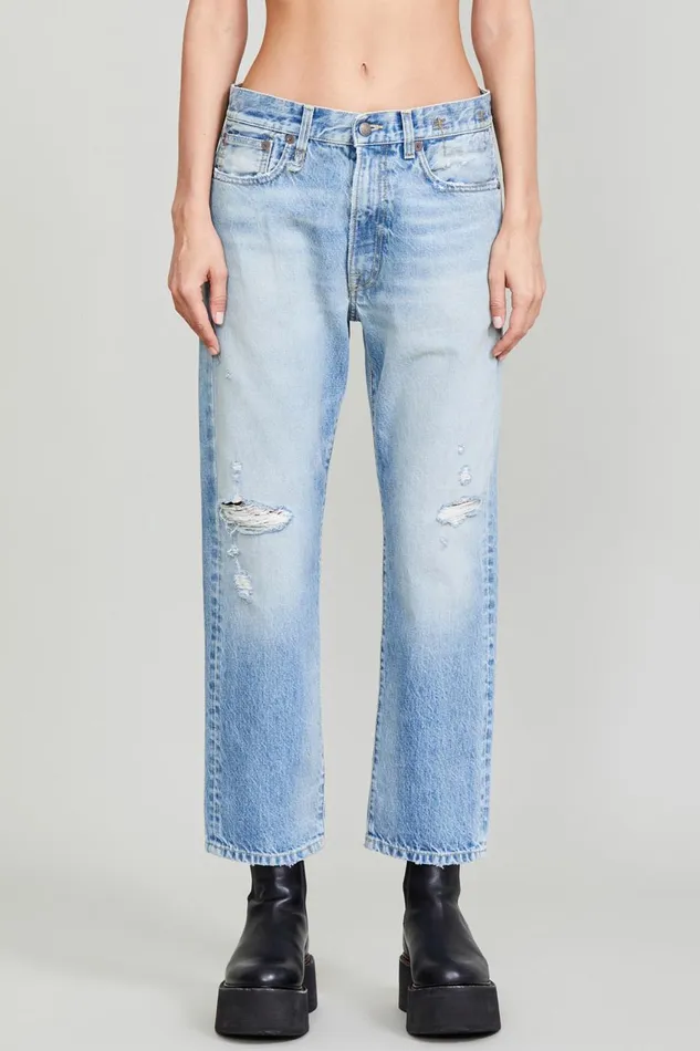 R13 Boyfriend Women BOYFRIEND JEAN 8211 EASTON BLUE