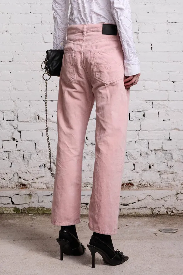 R13 Boyfriend Women BOYFRIEND JEAN 8211 PINK VELVET