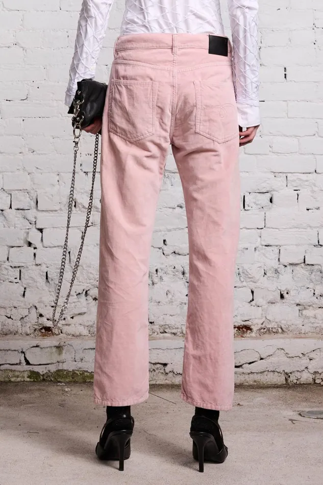 R13 Boyfriend Women BOYFRIEND JEAN 8211 PINK VELVET