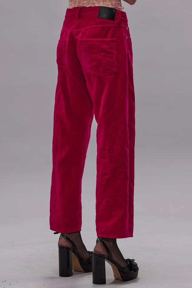 R13 Boyfriend Women BOYFRIEND JEAN 8211 RASPBERRY VELVET