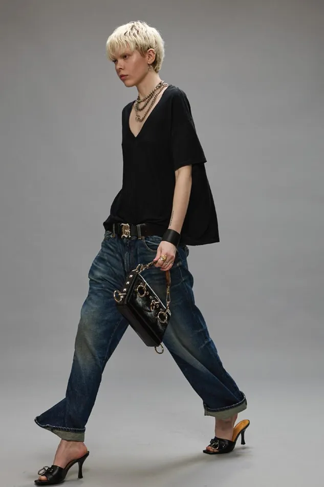R13 Boyfriend Women XBOYFRIEND JEANS 8211 ANSEL BLUE