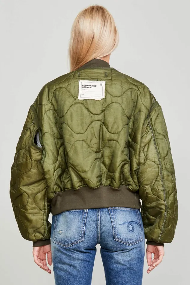 R13 Jackets and Coats Women REFURBISHED QUILT BOMBER 8211 M65 SURPLUS