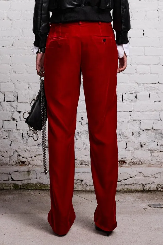 R13 Pants and Shorts Women LEMMY TROUSER 8211 RED VELVET