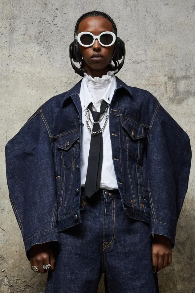 R13 Sale Men ZIGGY TRUCKER SELVEDGE JACKET 8211 BOLTON RINSE