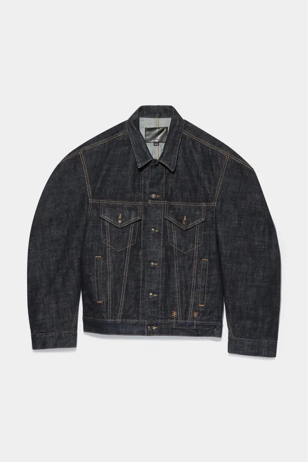 R13 Sale Men ZIGGY TRUCKER SELVEDGE JACKET 8211 BOLTON RINSE