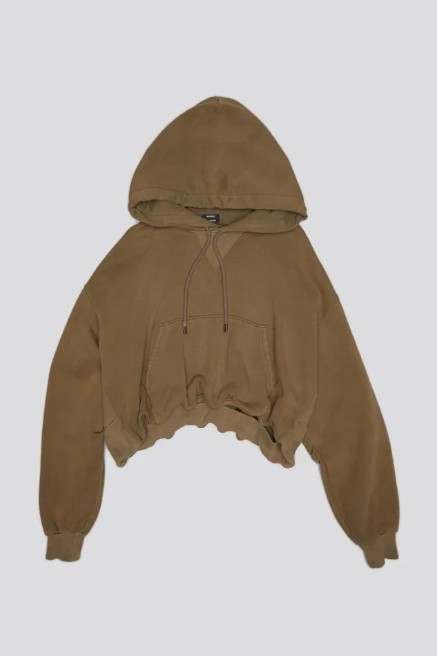 R13 Sale Women BALLOON POPOVER HOODIE 8211 DARK OLIVE
