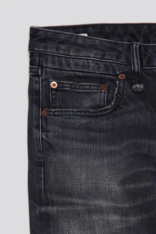 R13 Sale Women BOY STRAIGHT 8211 HART SELVEDGE BLACK