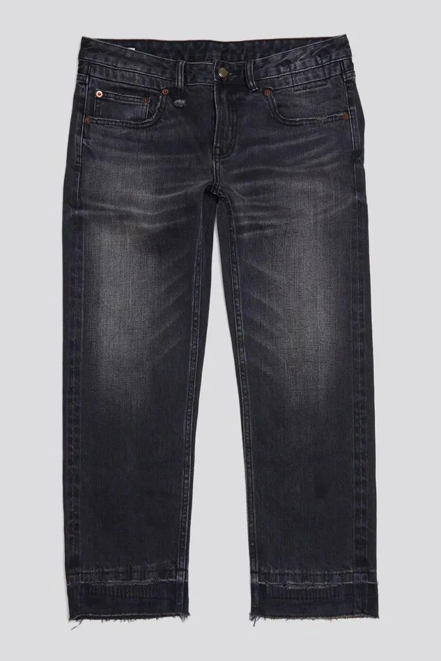 R13 Sale Women BOY STRAIGHT 8211 HART SELVEDGE BLACK