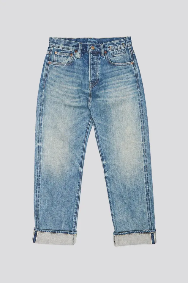 R13 Sale Women BOYFRIEND JEAN 8211 ASPEN SELVEDGE BLUE