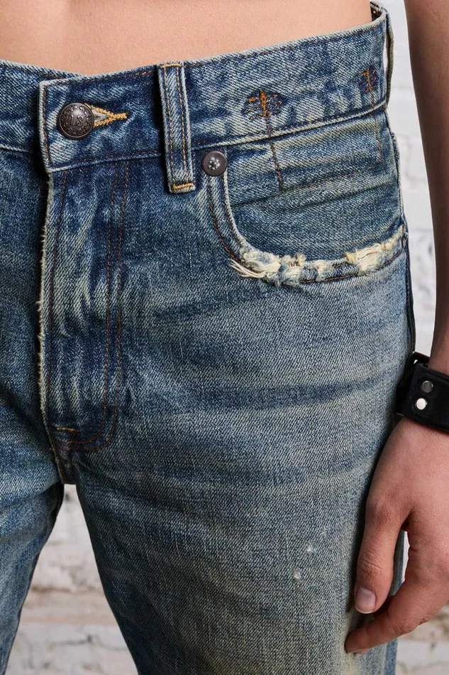R13 Sale Women BOYFRIEND JEAN 8211 CLINTON BLUE