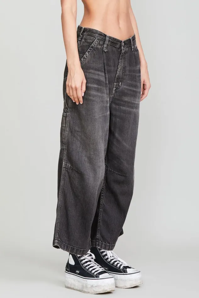 R13 Sale Women CROPPED WIDELEG CARPENTER PANT 8211 ELLERY BLACK