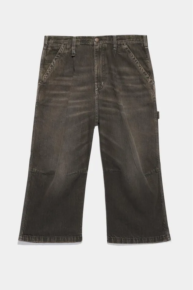 R13 Sale Women CROPPED WIDELEG CARPENTER PANT 8211 ELLERY BLACK