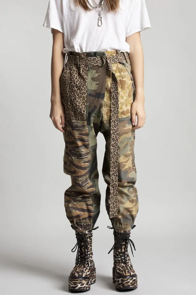R13 Sale Women Crossover Utility Drop Pant 8211 Multi Camo