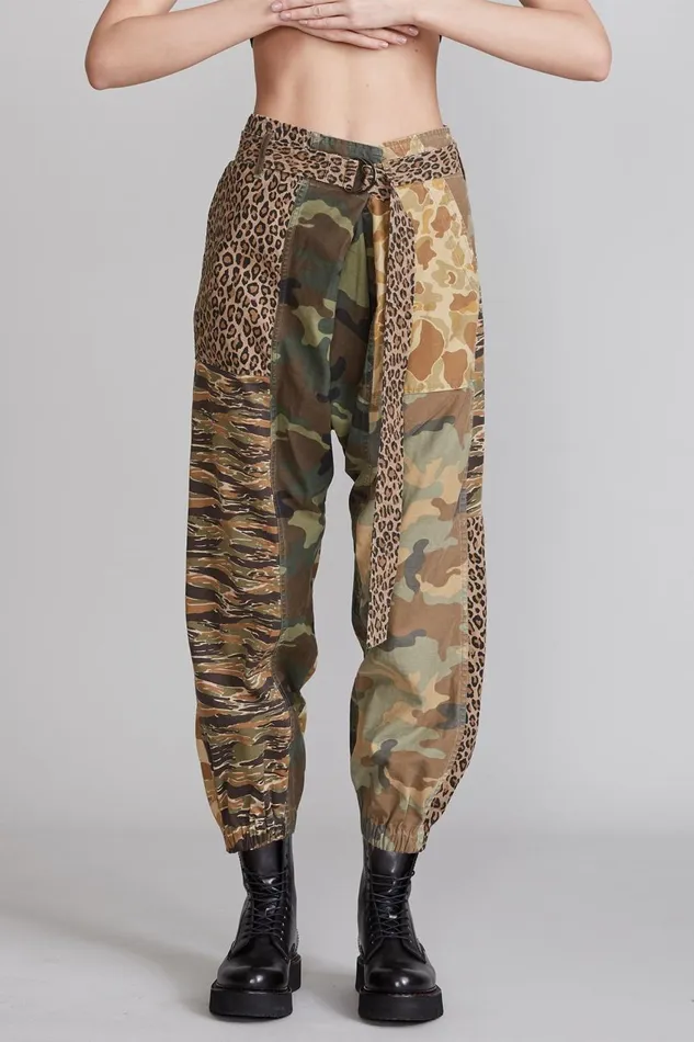 R13 Sale Women Crossover Utility Drop Pant 8211 Multi Camo