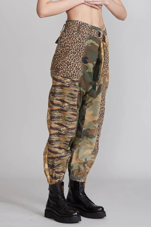 R13 Sale Women Crossover Utility Drop Pant 8211 Multi Camo