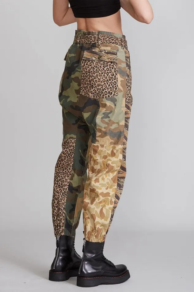 R13 Sale Women Crossover Utility Drop Pant 8211 Multi Camo