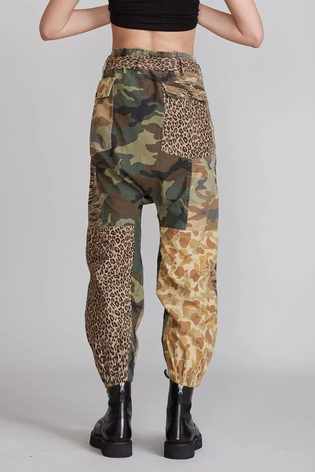 R13 Sale Women Crossover Utility Drop Pant 8211 Multi Camo