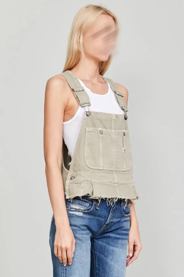 R13 Sale Women DAMON OVERALL BIB 8211 KHAKI