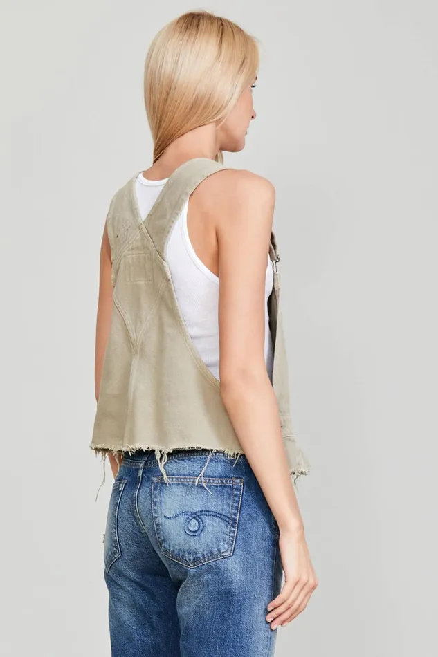 R13 Sale Women DAMON OVERALL BIB 8211 KHAKI
