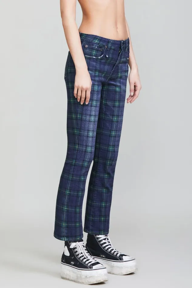 R13 Sale Women KICK FIT 8211 PRINTED TARTAN R13 Sale Women KICK FIT 8211 PRINTED TARTAN