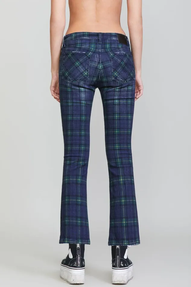 R13 Sale Women KICK FIT 8211 PRINTED TARTAN R13 Sale Women KICK FIT 8211 PRINTED TARTAN