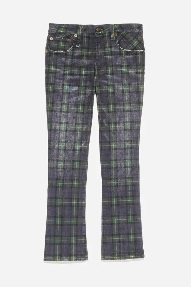 R13 Sale Women KICK FIT 8211 PRINTED TARTAN R13 Sale Women KICK FIT 8211 PRINTED TARTAN