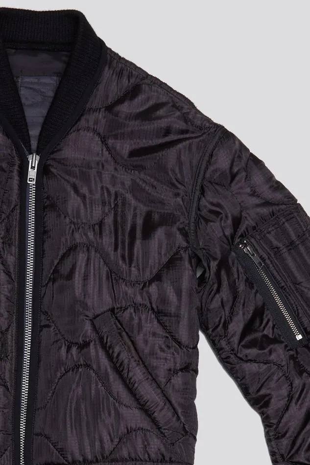 R13 Sale Women REFURBISHED LINER BOMBER 8211 BLACK OVERDYE