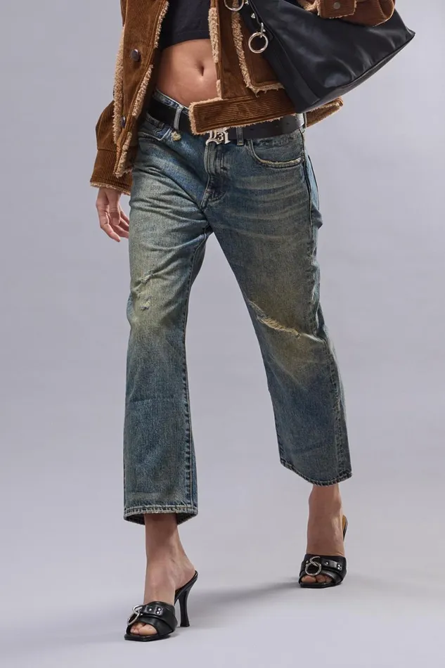 R13 Sale Women ROMEO JEAN 8211 BARREN INDIGO