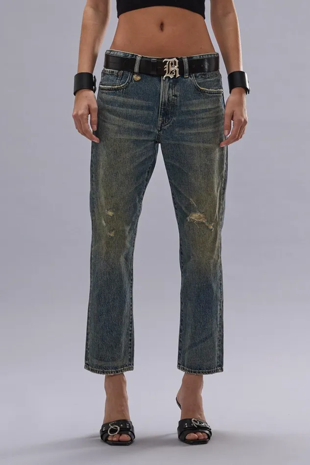 R13 Sale Women ROMEO JEAN 8211 BARREN INDIGO
