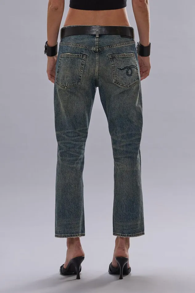 R13 Sale Women ROMEO JEAN 8211 BARREN INDIGO