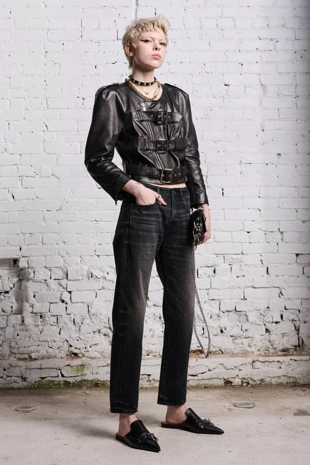 R13 Sale Women ROMEO JEAN 8211 ETON SELVEDGE BLACK