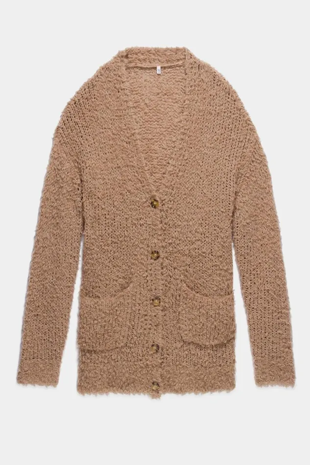 R13 Sale Women TEDDY BEAR CARDIGAN 8211 OATMEAL R13 Sale Women TEDDY BEAR CARDIGAN 8211 OATMEAL