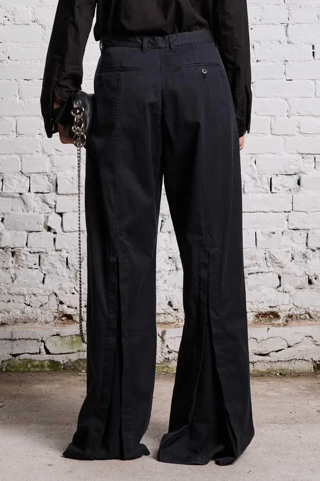 R13 Sale Women TRENCH TROUSER 8211 BLACK