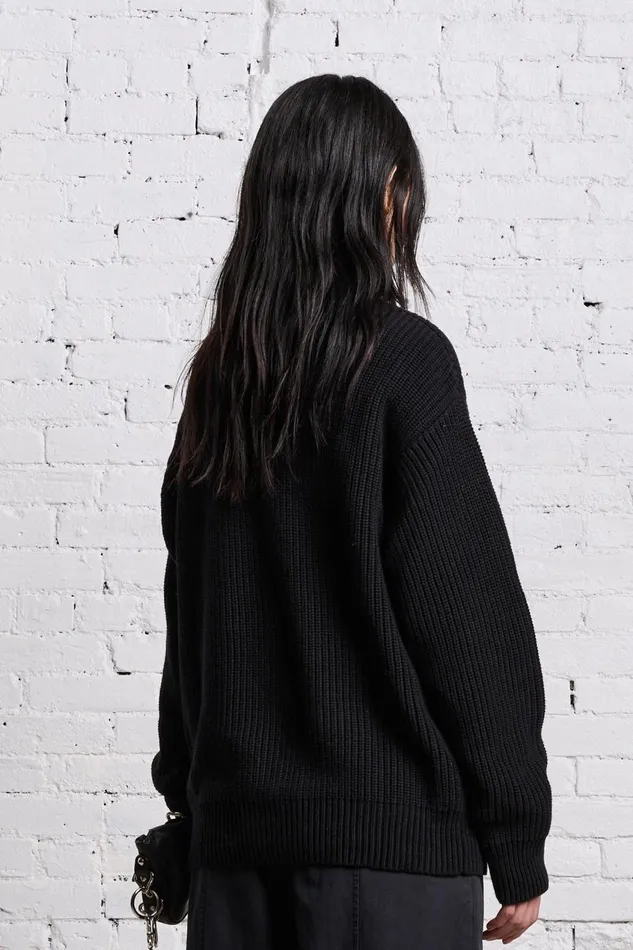 R13 Sweaters Women R13 NEW YORK BOYFRIEND SWEATER 8211 BLACK